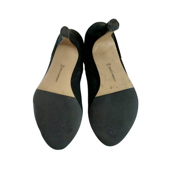 ADRIENNE VITTADINI! BLACK GENUINE SUEDE LEATHER W/ELASTIC STRETCH BOOTS! SZ 6M - Picture 8 of 9